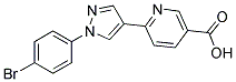 6-[1-(4-BROMOPHENYL)-1H-PYRAZOL-4-YL]NICOTINIC ACID Struktur