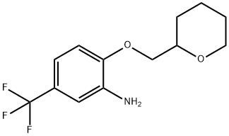 2-(TETRAHYDRO-2H-PYRAN-2-YLMETHOXY)-5-(TRIFLUOROMETHYL)ANILINE Struktur