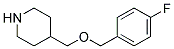 4-([(4-FLUOROBENZYL)OXY]METHYL)PIPERIDINE Struktur