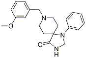 8-(3-METHOXYBENZYL)-1-PHENYL-1,3,8-TRIAZASPIRO[4.5]DECAN-4-ONE Struktur