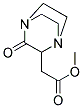 (3-OXO-1,4-DIAZA-BICYCLO[2.2.2]OCT-2-YL)-ACETIC ACID METHYL ESTER Struktur