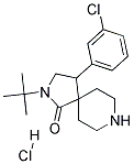 2-TERT-BUTYL-4-(3-CHLOROPHENYL)-2,8-DIAZASPIRO[4.5]DECAN-1-ONE HYDROCHLORIDE Struktur