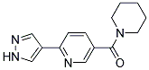 5-(PIPERIDIN-1-YLCARBONYL)-2-(1H-PYRAZOL-4-YL)PYRIDINE Struktur