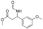 METHYL-3-FORMYLAMINO-3-(3-METHOXYPHENYL)PROPIONATE Struktur