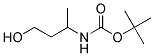 (3-HYDROXY-1-METHYL-PROPYL)-CARBAMIC ACID TERT-BUTYL ESTER Struktur