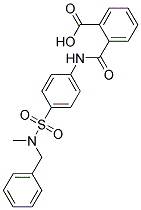 N-[4-(BENZYL-METHYL-SULFAMOYL)-PHENYL]-PHTHALAMIC ACID Struktur