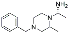 (S)-1-(2-METHYL-4-BENZYLPIPERAZINYL)ETHYL AMINE Struktur