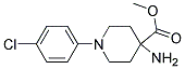 METHYL 4-AMINO-1-(4-CHLOROPHENYL)PIPERIDINE-4-CARBOXYLATE Struktur