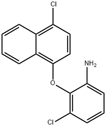 3-CHLORO-2-[(4-CHLORO-1-NAPHTHYL)OXY]ANILINE Struktur