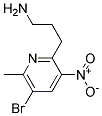 (5-BROMO-6-METHYL-3-NITRO-PYRIDIN-2-YL)-PROPYL-AMINE Struktur