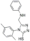 5-(ANILINOMETHYL)-4-(2,5-DIMETHYLPHENYL)-4H-1,2,4-TRIAZOLE-3-THIOL Struktur