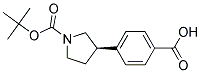 (R)-4-(1-(TERT-BUTOXYCARBONYL)PYRROLIDIN-3-YL)BENZOIC ACID Struktur