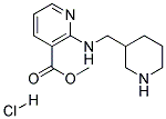 2-[(PIPERIDIN-3-YLMETHYL)-AMINO]-NICOTINIC ACID METHYL ESTER HYDROCHLORIDE Struktur