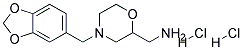 C-(4-BENZO[1,3]DIOXOL-5-YLMETHYL-MORPHOLIN-2-YL)-METHYLAMINE DIHYDROCHLORIDE Struktur