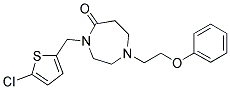 4-[(5-CHLORO-2-THIENYL)METHYL]-1-(2-PHENOXYETHYL)-1,4-DIAZEPAN-5-ONE Struktur