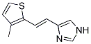 4-[2-(3-METHYL-THIOPHEN-2-YL)-VINYL]-1H-IMIDAZOLE Struktur