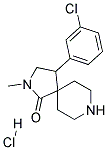 4-(3-CHLOROPHENYL)-2-METHYL-2,8-DIAZASPIRO[4.5]DECAN-1-ONE HYDROCHLORIDE Struktur