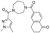 6-((4-[(1,5-DIMETHYL-1H-PYRAZOL-3-YL)CARBONYL]-1,4-DIAZEPAN-1-YL)CARBONYL)-3,4-DIHYDRONAPHTHALEN-1(2H)-ONE Struktur