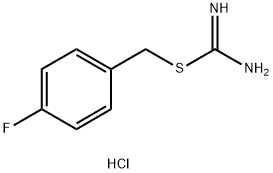 AMINO[(4-FLUOROBENZYL)SULFANYL]METHANIMINIUM CHLORIDE Struktur