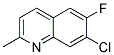 7-CHLORO-6-FLUORO-2-METHYL-QUINOLINE Struktur