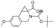 2-(TERT-BUTOXYCARBONYL)-6-METHOXY-1A,2,3,7B-TETRAHYDRO-1H-CYCLOPROPA[C]ISOQUINOLINE-1A-CARBOXYLIC ACID Struktur