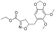 ETHYL 5-[(6,7-DIMETHOXY-1,3-BENZODIOXOL-5-YL)METHYL]-4,5-DIHYDROISOXAZOLE-3-CARBOXYLATE Struktur