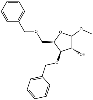 METHYL 3,5-DI-O-BENZYL-D-XYLOFURANOSIDE Struktur