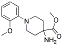 METHYL 4-AMINO-1-(2-METHOXYPHENYL)PIPERIDINE-4-CARBOXYLATE Struktur