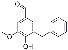 3-BENZYL-4-HYDROXY-5-METHOXY-BENZALDEHYDE Struktur