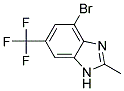 4-BROMO-2-METHYL-6-TRIFLUOROMETHYL-1H-BENZIMIDAZOLE Struktur