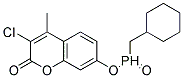 CYCLOHEXYL-METHYL-PHOSPHINIC ACID 3-CHLORO-4-METHYL-2-OXO-2H-CHROMEN-7-YL ESTER Struktur