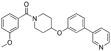 3-(3-([1-(3-METHOXYBENZOYL)PIPERIDIN-4-YL]OXY)PHENYL)PYRIDINE Struktur