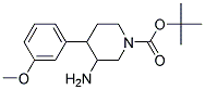 TERT-BUTYL 3-AMINO-4-(3-METHOXYPHENYL)PIPERIDINE-1-CARBOXYLATE Struktur