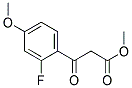 METHYL 2-FLUORO-4-METHOXYBENZOYLACETATE Struktur