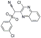 [(3-CHLOROPHENYL)SULFONYL](3-CHLOROQUINOXALIN-2-YL)ACETONITRILE Struktur