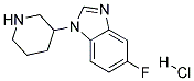 5-FLUORO-1-(PIPERIDIN-3-YL)-1H-BENZO[D]IMIDAZOLE HYDROCHLORIDE Struktur