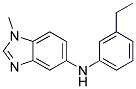 (3-ETHYL-PHENYL)-(1-METHYL-1H-BENZOIMIDAZOL-5-YL)-AMINE Struktur