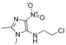 N-(2-CHLOROETHYL)-1,2-DIMETHYL-4-NITRO-1H-IMIDAZOL-5-AMINE Struktur