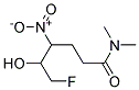 6-FLUORO-5-HYDROXY-4-NITRO-HEXANOIC ACID DIMETHYLAMIDE Struktur