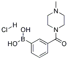 3-(4-METHYLPIPERAZINE-1-CARBONYL)PHENYLBORONIC ACID, HCL Struktur