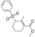 3-BENZENESULFONYL-2-METHYL-CYCLOHEX-1-ENECARBOXYLIC ACID METHYL ESTER Struktur