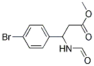 METHYL-3-FORMYLAMINO-3-(4-BROMOPHENYL)PROPIONATE Struktur