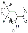 (L)-5,5,5,5',5',5'-HEXAFLUOROLEUCINE METHYL ESTER HYDROCHLORIDE Struktur