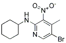 (5-BROMO-4-METHYL-3-NITRO-PYRIDIN-2-YL)-CYCLOHEXYL-AMINE Struktur