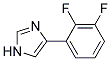 4-(2,3-DIFLUORO-PHENYL)-1H-IMIDAZOLE Struktur