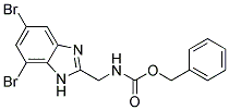 (5,7-DIBROMO-1H-BENZIMIDAZOL-2-YLMETHYL)-CARBAMIC ACID BENZYL ESTER Struktur