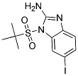 6-IODO-1-(2-METHYL-PROPANE-2-SULFONYL)-1H-BENZOIMIDAZOL-2-YLAMINE Struktur