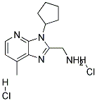 C-(3-CYCLOPENTYL-7-METHYL-3H-IMIDAZO[4,5-B]PYRIDIN-2-YL)-METHYLAMINE DIHYDROCHLORIDE Struktur