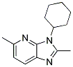 3-CYCLOHEXYL-2,5-DIMETHYL-3H-IMIDAZO[4,5-B]PYRIDINE Struktur