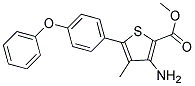 METHYL 3-AMINO-4-METHYL-5-(4-PHENOXYPHENYL)THIOPHENE-2-CARBOXYLATE Struktur